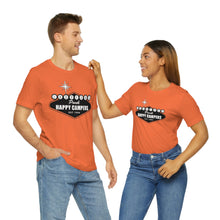 Load image into Gallery viewer, Happy Campers Las Vegas Logo Black and White Ink T Shirt