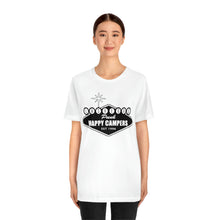 Load image into Gallery viewer, Happy Campers Las Vegas Logo Black and White Ink T Shirt