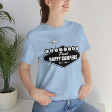 Load image into Gallery viewer, Happy Campers Las Vegas Logo Black and White Ink T Shirt