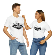 Load image into Gallery viewer, Happy Campers Las Vegas Logo Black and White Ink T Shirt