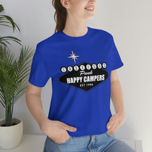 Load image into Gallery viewer, Happy Campers Las Vegas Logo Black and White Ink T Shirt