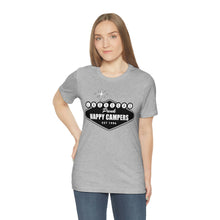 Load image into Gallery viewer, Happy Campers Las Vegas Logo Black and White Ink T Shirt