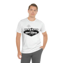 Load image into Gallery viewer, Happy Campers Las Vegas Logo Black and White Ink T Shirt