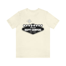 Load image into Gallery viewer, Happy Campers Las Vegas Logo Black and White Ink T Shirt