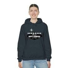Load image into Gallery viewer, Happy Campers Vegas Sign Logo Black and White Ink Hoodie
