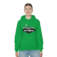 Load image into Gallery viewer, Happy Campers Vegas Sign Logo Black and White Ink Hoodie