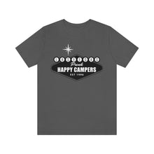Load image into Gallery viewer, Happy Campers Las Vegas Logo Black and White Ink T Shirt