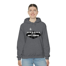 Load image into Gallery viewer, Happy Campers Vegas Sign Logo Black and White Ink Hoodie