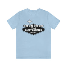 Load image into Gallery viewer, Happy Campers Las Vegas Logo Black and White Ink T Shirt
