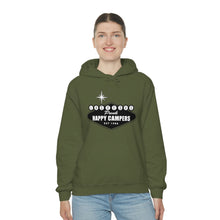 Load image into Gallery viewer, Happy Campers Vegas Sign Logo Black and White Ink Hoodie
