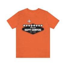 Load image into Gallery viewer, Happy Campers Las Vegas Logo Black and White Ink T Shirt