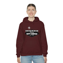 Load image into Gallery viewer, Happy Campers Vegas Sign Logo Black and White Ink Hoodie