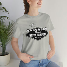 Load image into Gallery viewer, Happy Campers Las Vegas Logo Black and White Ink T Shirt