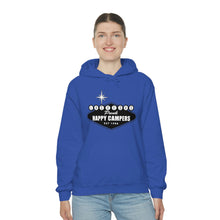 Load image into Gallery viewer, Happy Campers Vegas Sign Logo Black and White Ink Hoodie