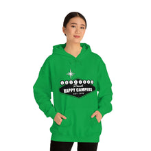 Load image into Gallery viewer, Happy Campers Vegas Sign Logo Black and White Ink Hoodie