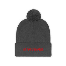 Load image into Gallery viewer, RED INK ZOMBIE LOGO Pom Pom Beanie