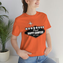 Load image into Gallery viewer, Happy Campers Las Vegas Logo Black and White Ink T Shirt