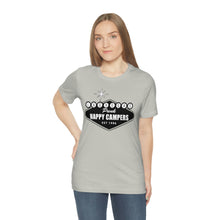 Load image into Gallery viewer, Happy Campers Las Vegas Logo Black and White Ink T Shirt