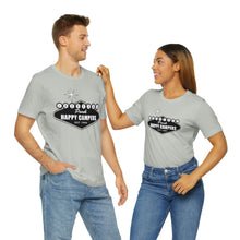 Load image into Gallery viewer, Happy Campers Las Vegas Logo Black and White Ink T Shirt