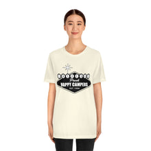 Load image into Gallery viewer, Happy Campers Las Vegas Logo Black and White Ink T Shirt