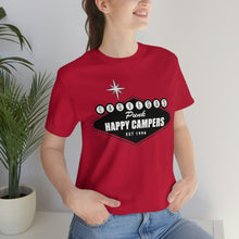 Load image into Gallery viewer, Happy Campers Las Vegas Logo Black and White Ink T Shirt