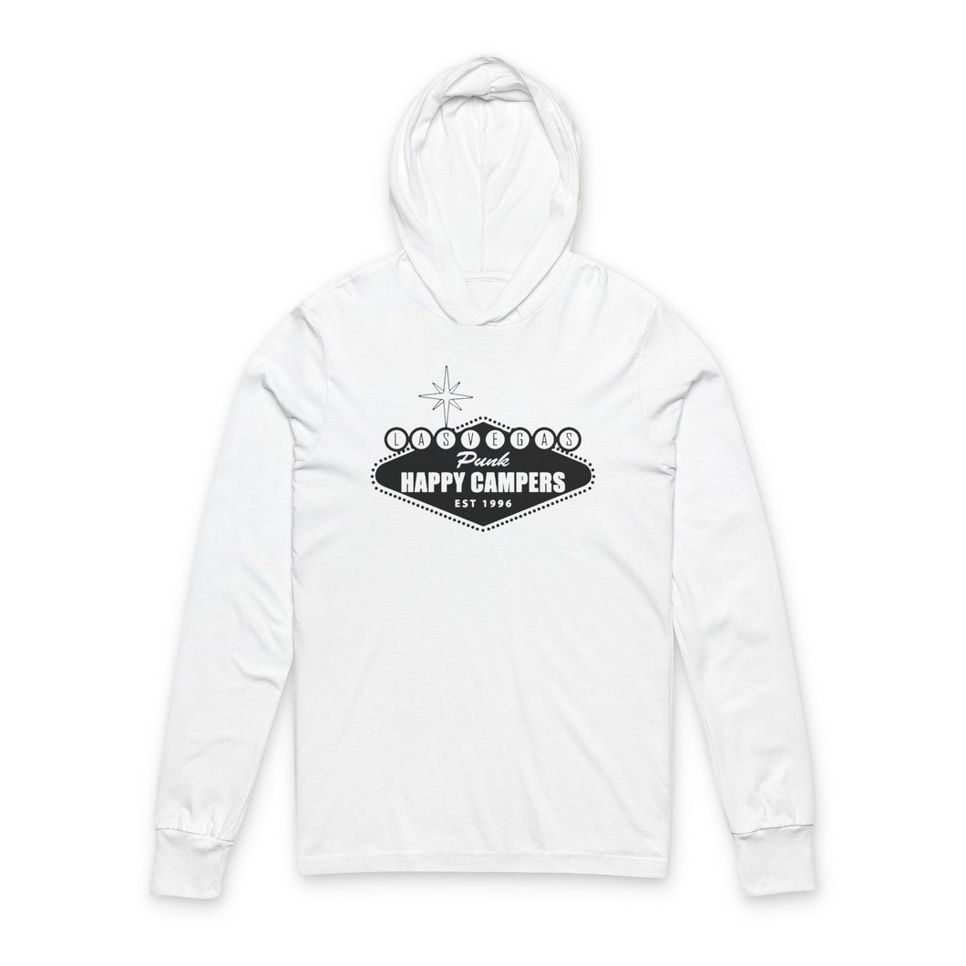 Happy Campers Hooded Long Sleeve Tee — Retro Camper Graphic