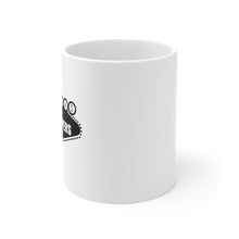Load image into Gallery viewer, Coffee Mug with Happy Campers Vegas Sign Logo
